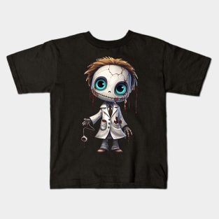 Scary Spooky Doll Halloween Scientist Creature Fun Kids T-Shirt